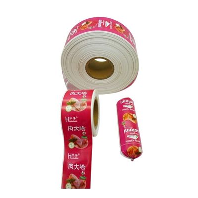 Kingred 60mm Roll Sausage Kleur Geurloos Plastic Casing Custom Flexografie Print