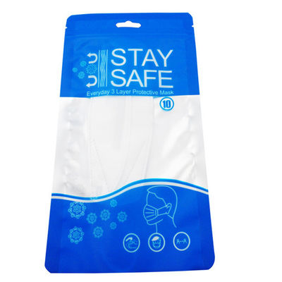 Kingred Custom Printing Barrier Warmteverzegelbaar Ziplock Mask Pouch Verpakkingszak