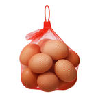 Beschikbaar Rood Geel Mesh Fruit And Vegetable Bags 35cm 40cm Lengte met Klemmen