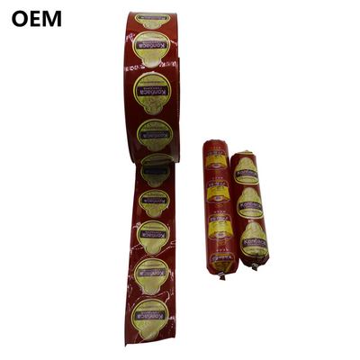 Geurloze voedselsoort worst Plastic behuizing Custom Flexography Printing Logo Kleur behuizing