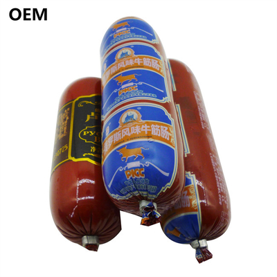 Geurloze voedselsoort worst Plastic behuizing Custom Flexography Printing Logo Kleur behuizing