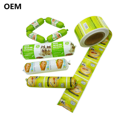 Plastic hoesjes voor worst Custom Wholesale flexografie printing kleur plastic hoesjes