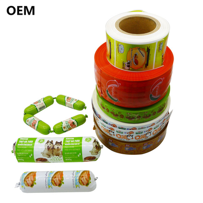 Verschillende kleuren Plastic Multi-Layer Casings Flexography Printing Sausage Casings Voor vleessausage