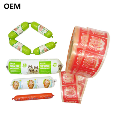 Plastic hoesjes voor worst Custom Wholesale flexografie printing kleur plastic hoesjes