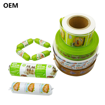 Plastic hoesjes voor worst Custom Wholesale flexografie printing kleur plastic hoesjes