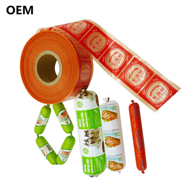 Plastic hoesjes voor worst Custom Wholesale flexografie printing kleur plastic hoesjes