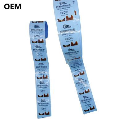 OEM Flexografie Gedrukte Plastic Casings Food Grade Geurloze Plastic Sausage Casings