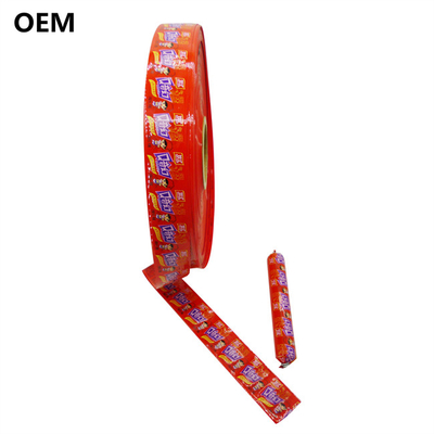 Voorbeeld Gratis Gepersonaliseerd Logo Print Plastic Wurst Casing Voor Wurst