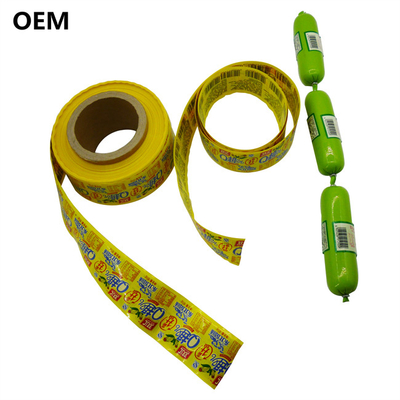 Plastic sausage casings Custom logo flexografie Printing Plastic rundvlees sausage casings