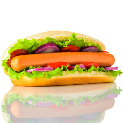 Vinnige afschillen Hotdog Gebruik Rookte cellulose worst bekleding