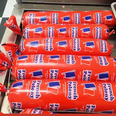 Halal gecertificeerd Custom Logo Flexografie Druk Wurst Casing Voor Mortadella