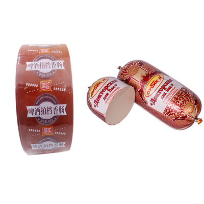 Gepersonaliseerde logo-afdruk Hoogbarrière PVDC Plastic Sausage Casing Film