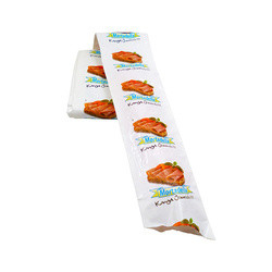 Voorbeeld Gratis Custom Logo Flexografie Print Plastic Wurst Hoesje Voor Wurst