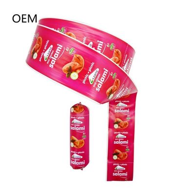 Kingred 60mm Roll Sausage Kleur Geurloos Plastic Casing Custom Flexografie Print