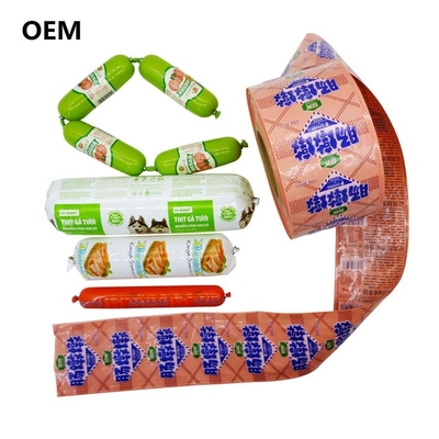 Wurst behuizing Groothandel Verschillende kleuren Grote grootte Flexografie Print Plastic Kunstmatige Wurst behuizing