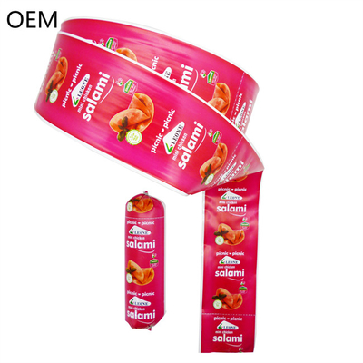 Kleurflexografie Druk Salami Casings Polyamide Materiaal Plastic Sausage Casings