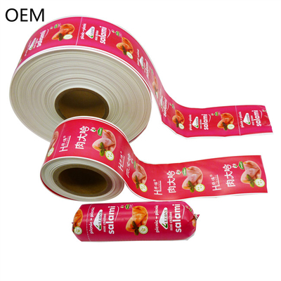 Kleurflexografie Druk Salami Casings Polyamide Materiaal Plastic Sausage Casings