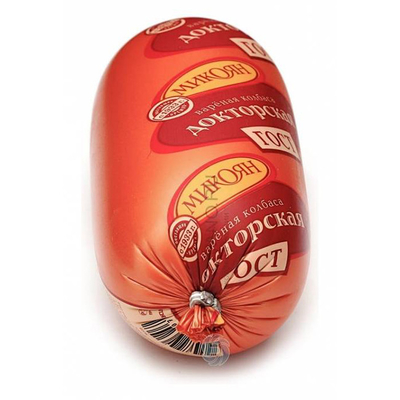 vivid flexography gedrukte worstkas, doorlaatbare gerookte kunststofkas voor worst