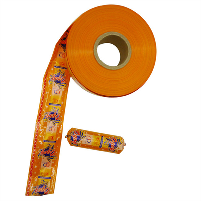 Wursthulzen veelkleurige flexografie drukwerk plastic worsthulzen op maat merk logo