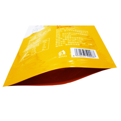 Op maat gedrukte verpakking plastic zak koekjes verpakking met logo voedsel verpakking zip slot zak