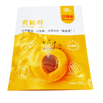 Custom snack fruitzakje digitaal afdrukken logo vochtbestendige vershoudende plastic zak met rits