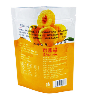 Custom snack fruitzakje digitaal afdrukken logo vochtbestendige vershoudende plastic zak met rits
