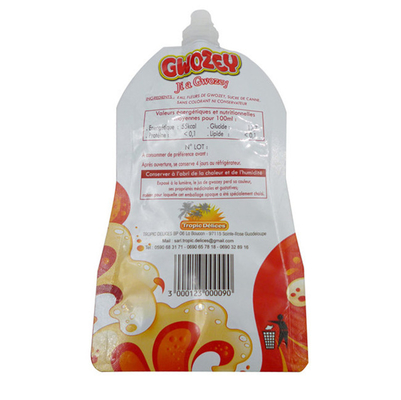 Vloeibare verpakkingszak Zelfdragende plastic zak