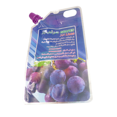 Saft zelfdragende verpakkingszak Plastic mond plastic verpakking aangepast merk logo
