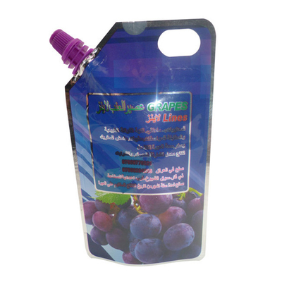Saft zelfdragende verpakkingszak Plastic mond plastic verpakking aangepast merk logo