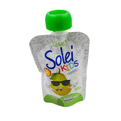 Fabriek direct OEM vloeibare snack zak met zuigmond zelfdragende plastic zak