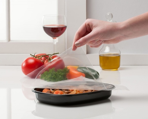 Geprinte hoge vochtigheid anti mist warmte afdichting film deksel film voor plastic bak
