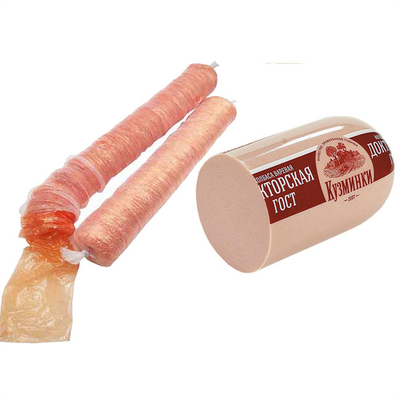 Groothandel Wurst Plastic behuizingen Op maat gemaakt Flexografie Drukmerk Logo Polyamide Enterische coatings