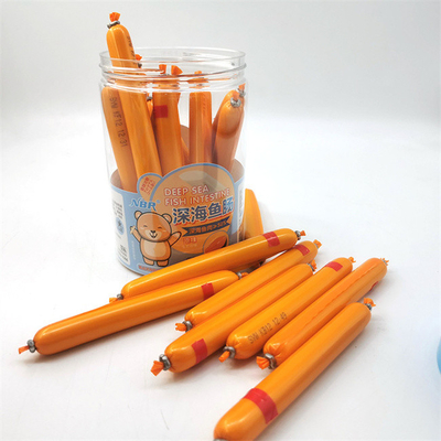 Custom Brand LOGO Gedrukt PVDC Plastic Casing voor worstjes