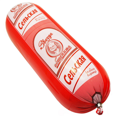 Verpakking van rode worst plastic hulzen Algemeen logo op maat afdrukken Plastic saus hulzen