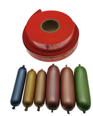 Food Grade HALAL gecertificeerd op maat gemaakt logo bedrukt nylon worstomhulsel voor vleesworsten