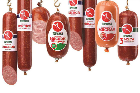 Grote de Grootte Grote Diameter van Logo Printed Disposable Sausages Casings