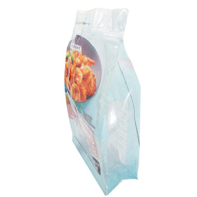 Acht Partijen die Zakken van Doypack van Voedselverpakkingsmaterialen Resealable Nylon voor Bevroren Garnalen verzegelen
