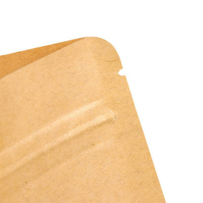Het Voedsel van het Doypak de Verpakkingszakken maken Kraftpapier-Document Tribune op Ritssluitingszak waterdicht