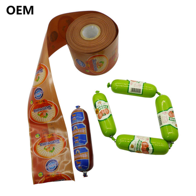 Gratis monster High Barrier Cutoms Flexografie Printing Logo Printed Polyamide Wurst Hoesje Voor Wurst