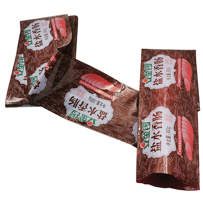 Plastic sausage casings Custom logo flexografie Printing Plastic rundvlees sausage casings