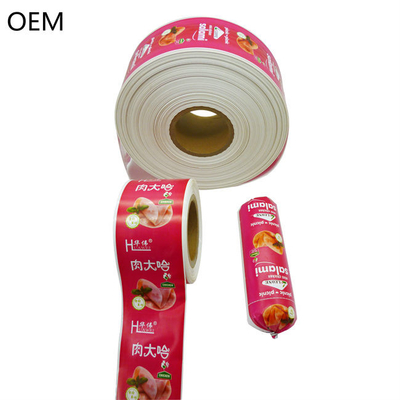 Voedingsproducten OEM Custom Flexografie Print Plastic Wurst Casings Voor Salami Wurst