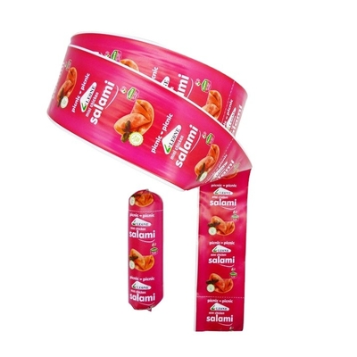 Plastic sausage behuizing voedsel kwaliteit sausage verpakking sausage behuizing custom flexografie print merk logo
