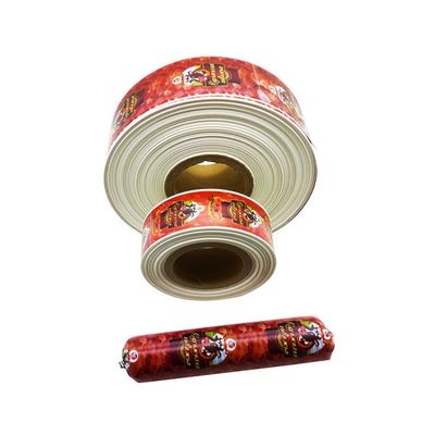 Food Grade HALAL gecertificeerd op maat gemaakt logo bedrukt nylon worstomhulsel voor vleesworsten