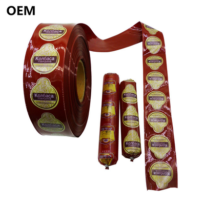 Gepersonaliseerde OEM-merklogo-printing voedselkwaliteit PVDC-worstbekleding