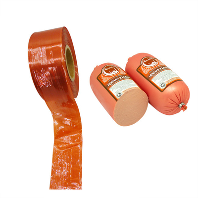 Polyamide worsthoesje 75 mm Custom Logo Flexografie Druk worsthoesje Voor mortadella
